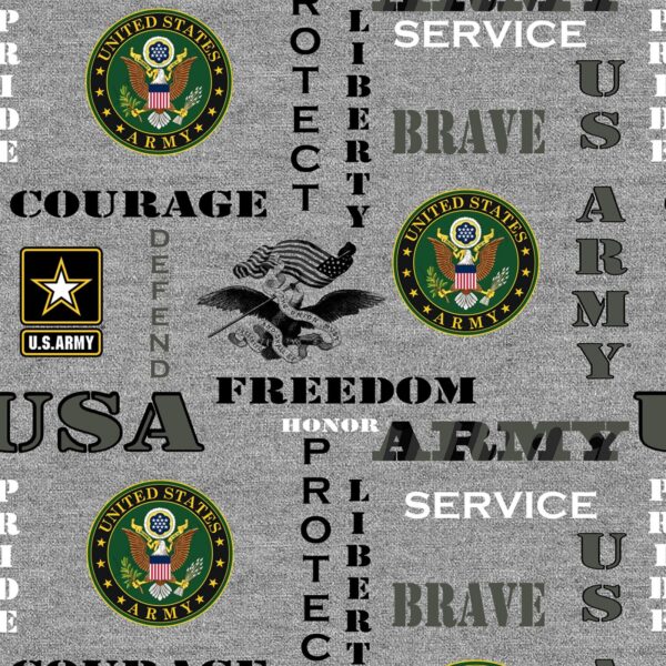 Military Army Logo Fabric