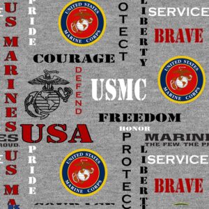 Military Marines Logo Fabric
