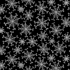 Here We Glow - Tossed Spiderweb Fabric