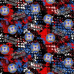 Military Coast Guard Logo Fabric