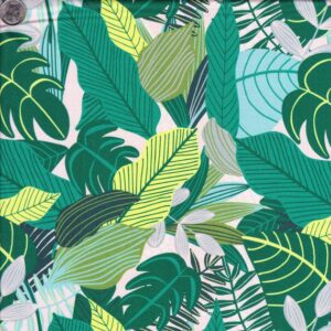 Large Leaves - Green fabric