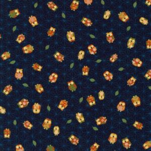 Sevenberry - Owls - Blue Fabric