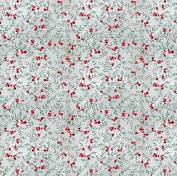 Joyful Tidings - Christmas Berries - Light Grey Fabric