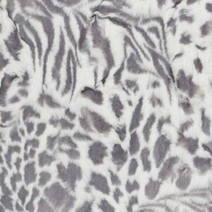 Shannon Fabrics Luxe Cuddle Buffalo Check Snow/Ink Minky Fabric 1 Yard