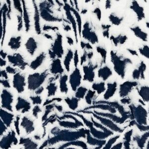 Luxe Cuddle - Exotic - Navy/Snow Fabric