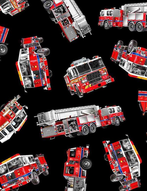 Tossed Fire Trucks