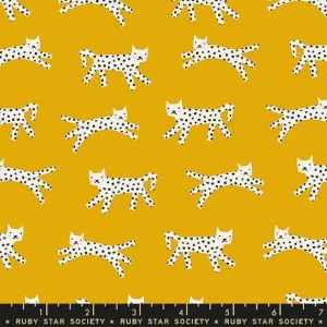 Leopard Print with Yellow Background