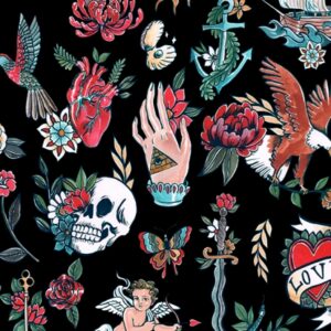 Alexander Henry – Tell-Tale Tattoo Cotton Fabric