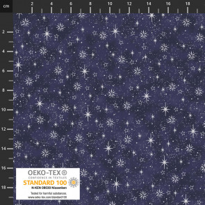 Frosty Snowflake - Stars and Snowflakes - Blue/Silver