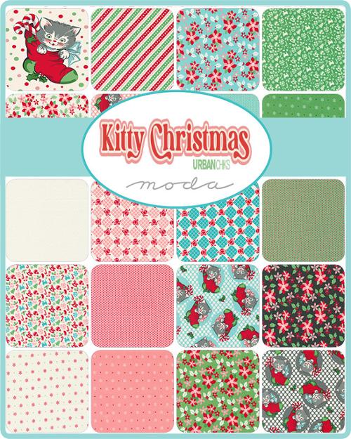 Sweet Christmas Fat Quarter Bundle by Urban Chiks Moda Precuts 752106473607  - Quilt in a Day / Quilting Fabric