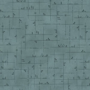 The Mountains are Calling - Broken Plaid - Light Teal