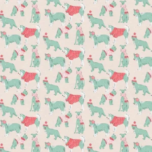 Mistletoe Mutts - Snowy Dogs - Cream