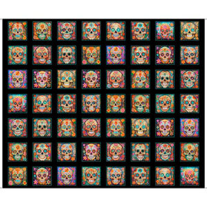 Sugar Skulls Patches - Black