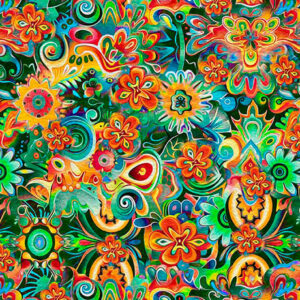 Floral Geo - Green