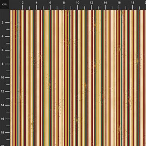 We Love Christmas - Multi Colored Stripe