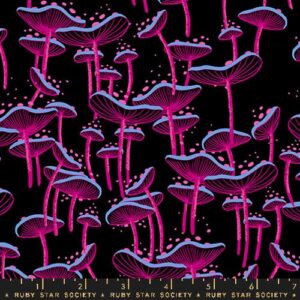 Glow Garden - Mushrooms - Black