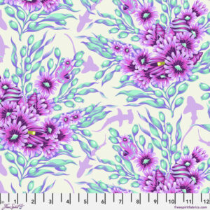 Tula Pink - Floral Reef - Shadow Sharks - Ultraviolet