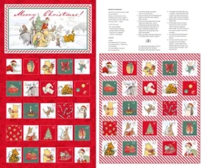 Christmas at Pooh Corner - Advent Calendar - Panel
