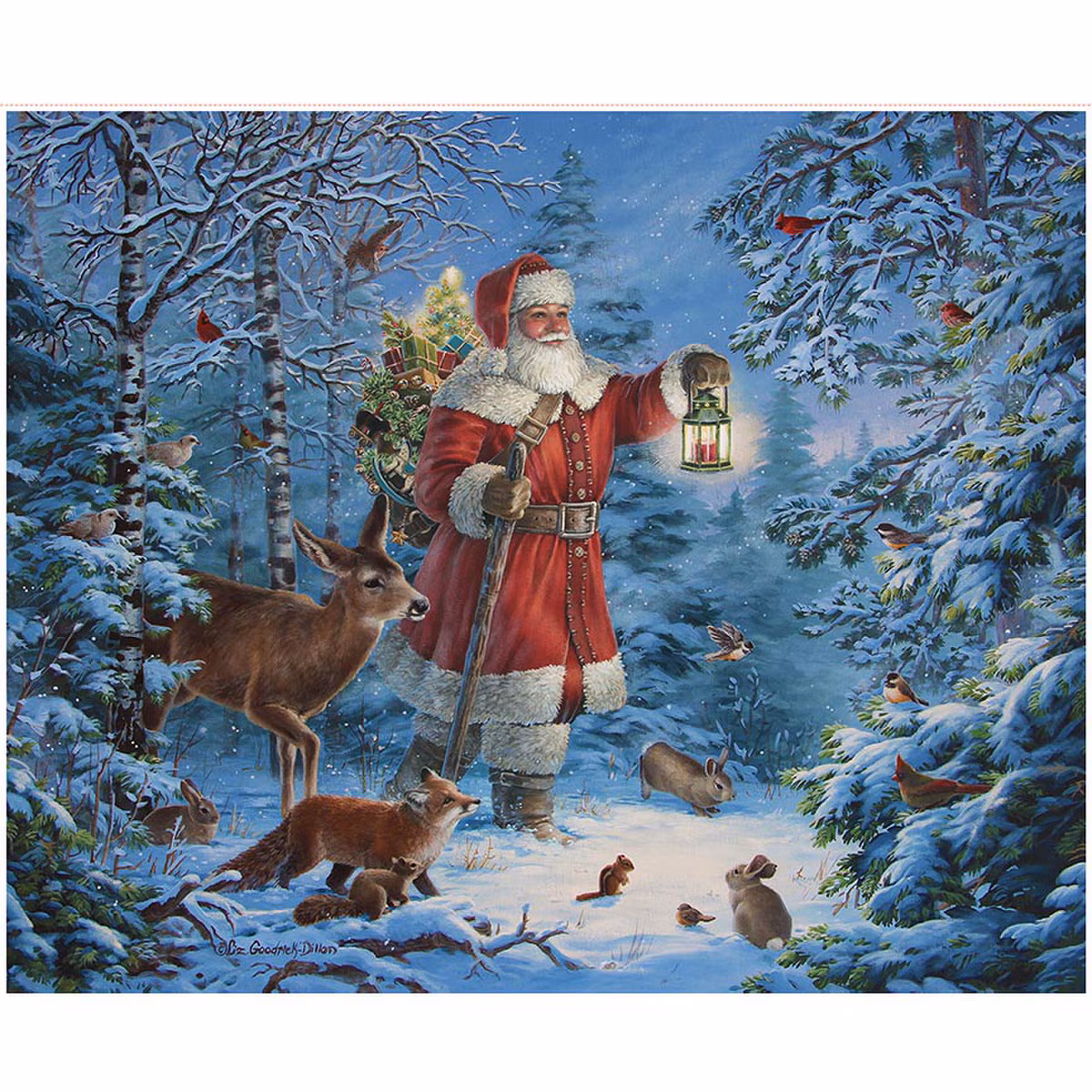 Santa and His Friends Panel